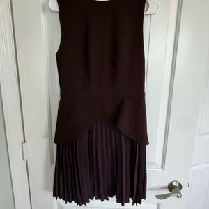 Commense Black Pleated Dress